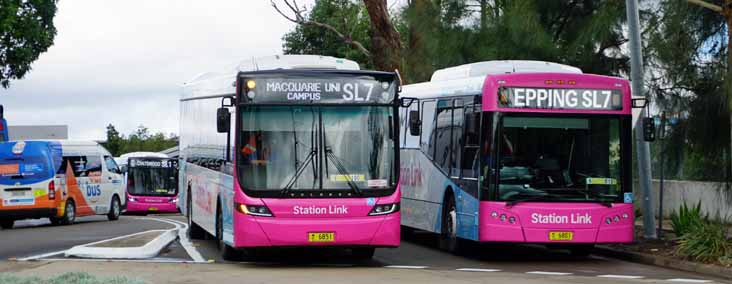 Ourbus DXK98B, Hillsbus B7RLE 6854, 6851 and Transdev B8RLE Bustech VST 6801